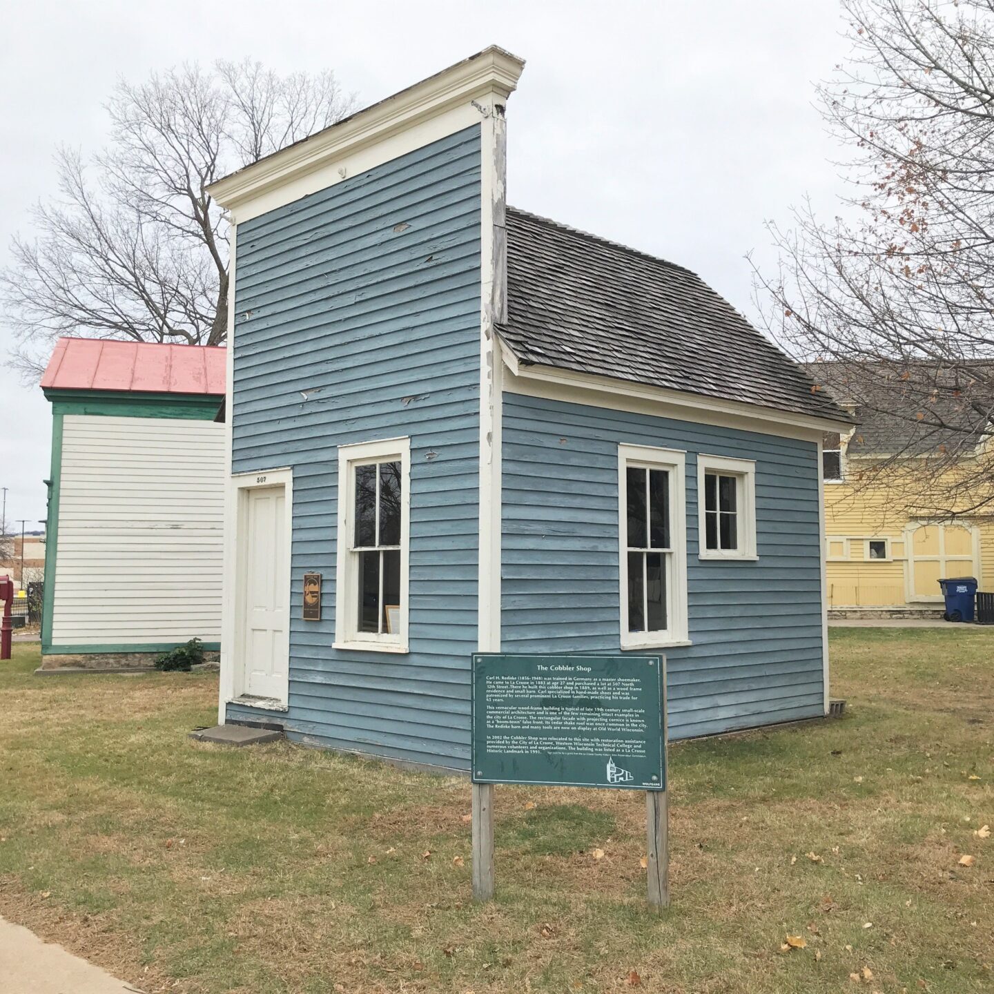 The Cobbler Shop Marker, from the west